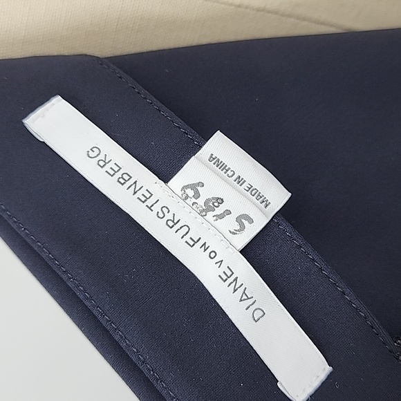 Diane Von Furstenberg Lace Squared Neckline Shift Dress Size 8 - Picture 7 of 8